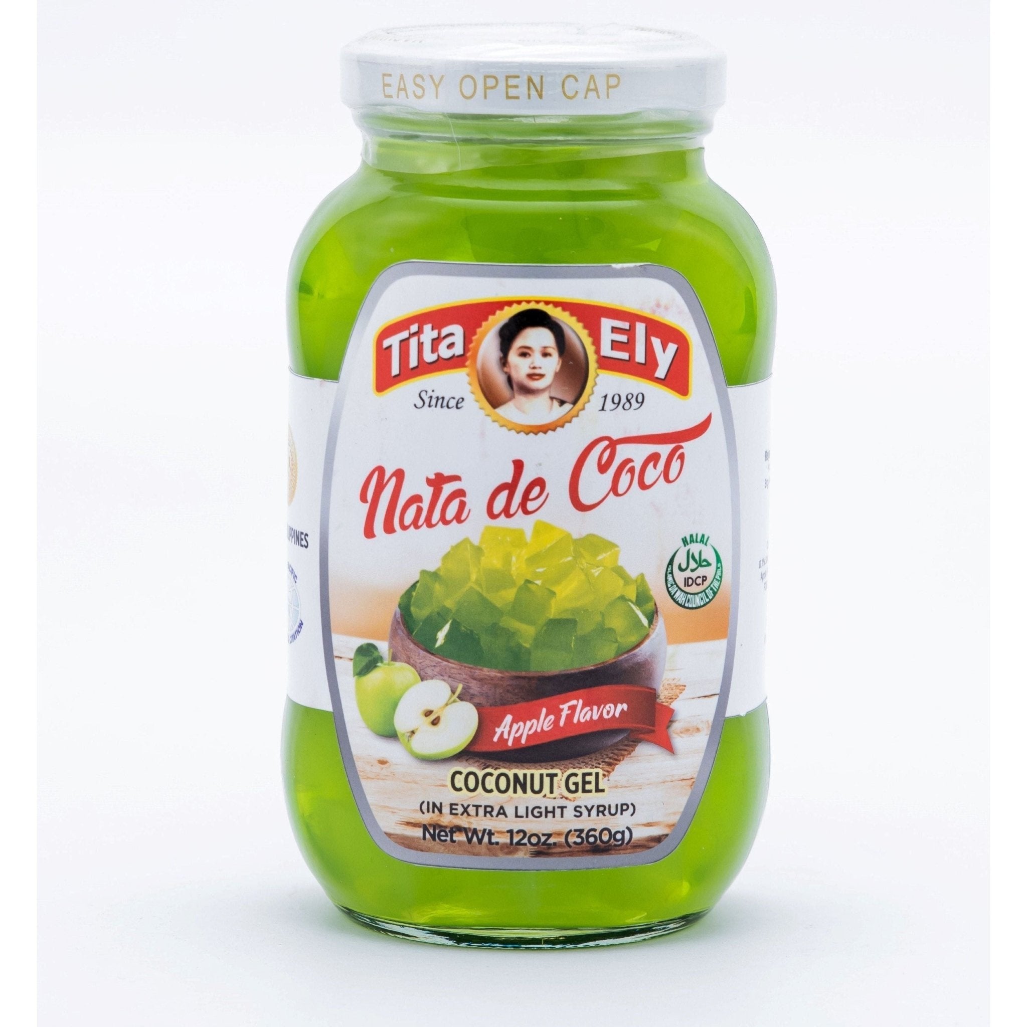 Tita Ely Nata De Coco Coconut Gel 340g - Green Apple - Golden Buffalo Grocery Store