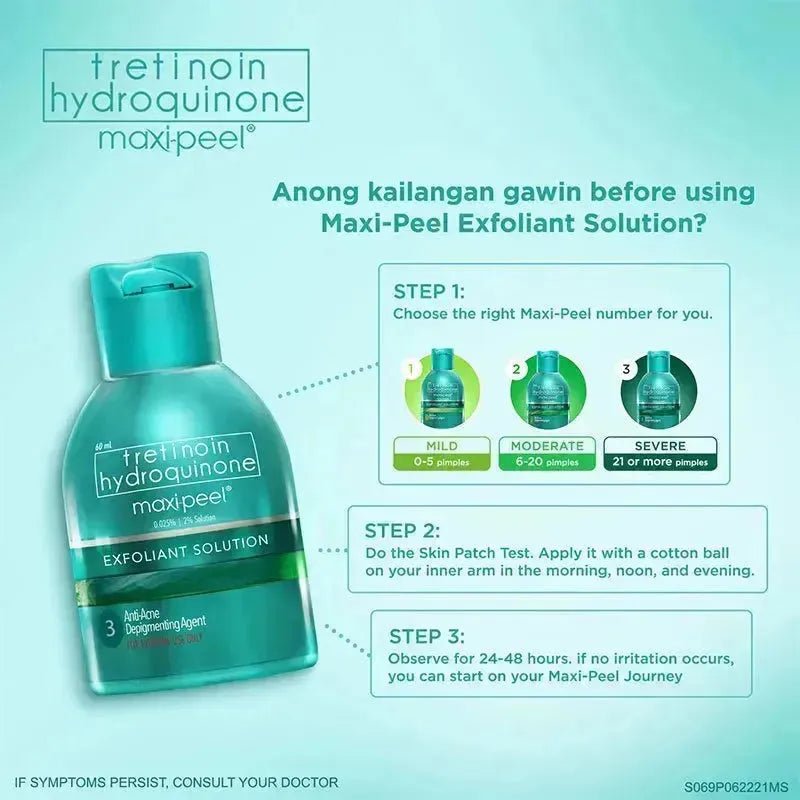Tretinon Hydroquinone Maxi Peel 3 - 60ml - Golden Buffalo Grocery Store