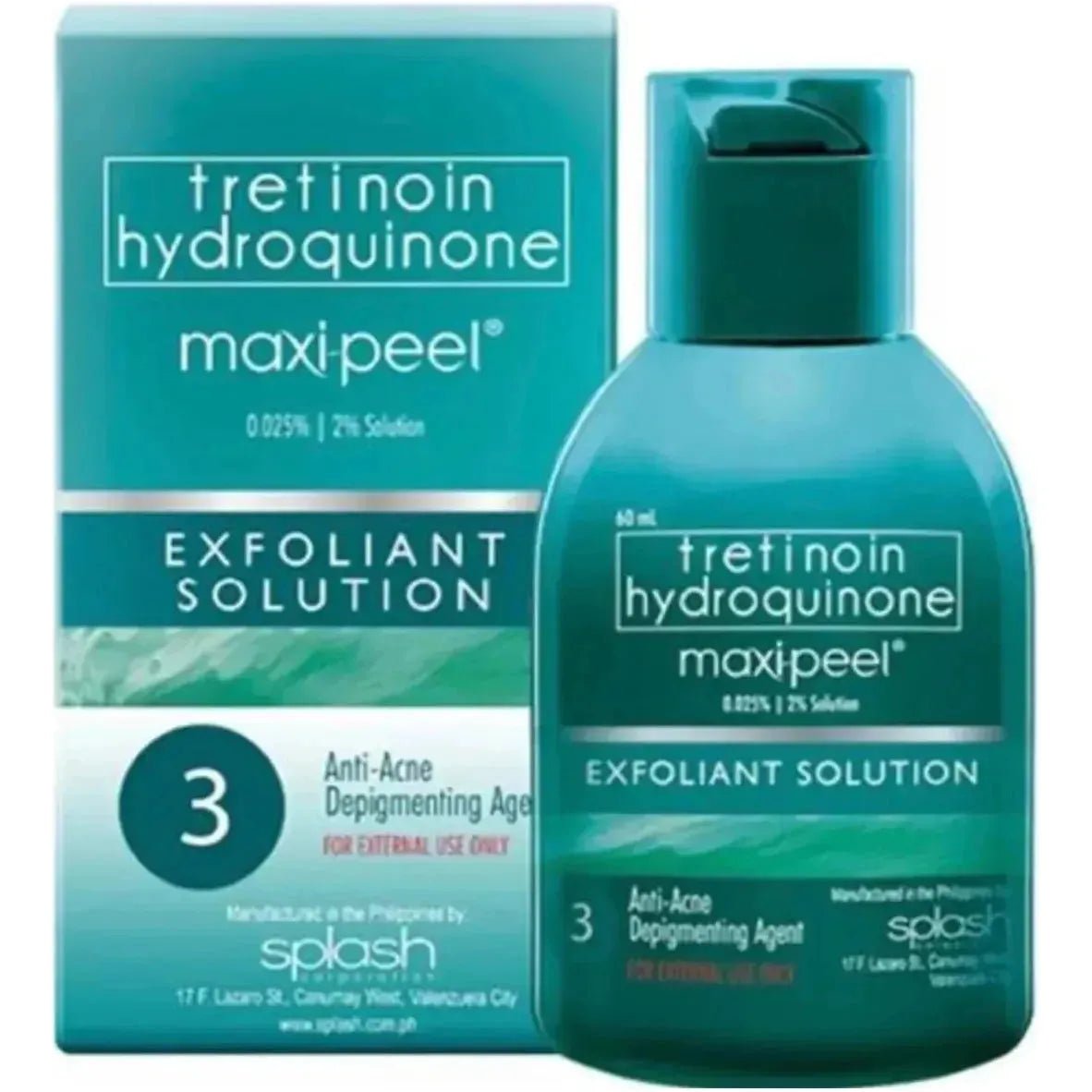 Tretinon Hydroquinone Maxi Peel 3 - 60ml - Golden Buffalo Grocery Store