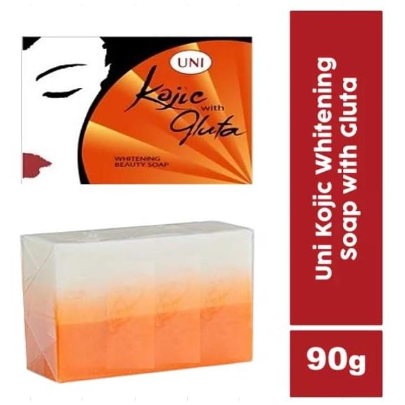 Uni Kojic Whitening Beauty Soap with Glutathione 90g - Golden Buffalo Grocery Store