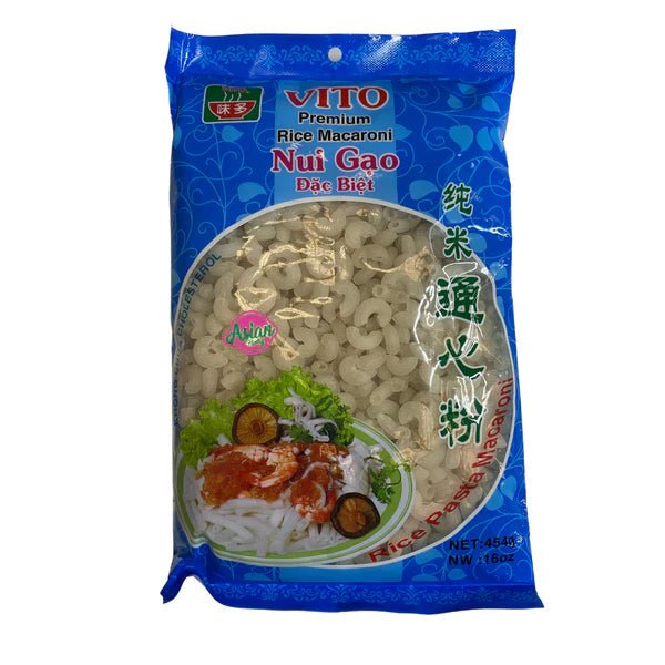Vito Rice Macaroni (Nui Banh Gao) 454g - Golden Buffalo Grocery Store