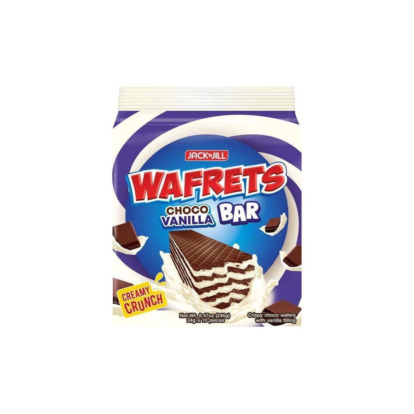 Wafrets Choco Vanilla Bar 24g x 10 - Golden Buffalo Grocery Store