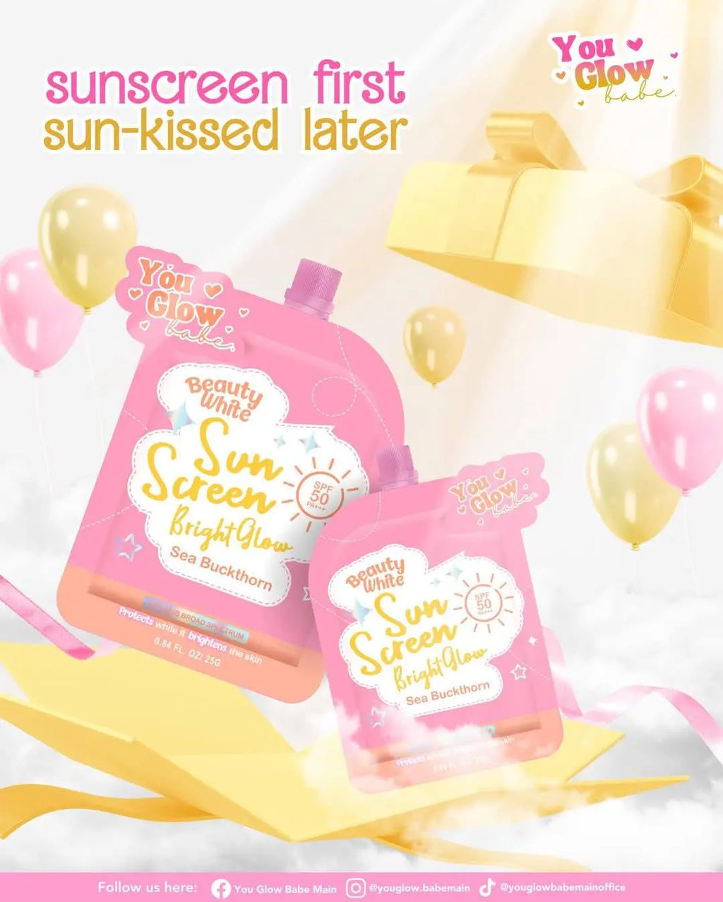 You Glow Babe Sun Screen Bright Glow (Twin Pack)