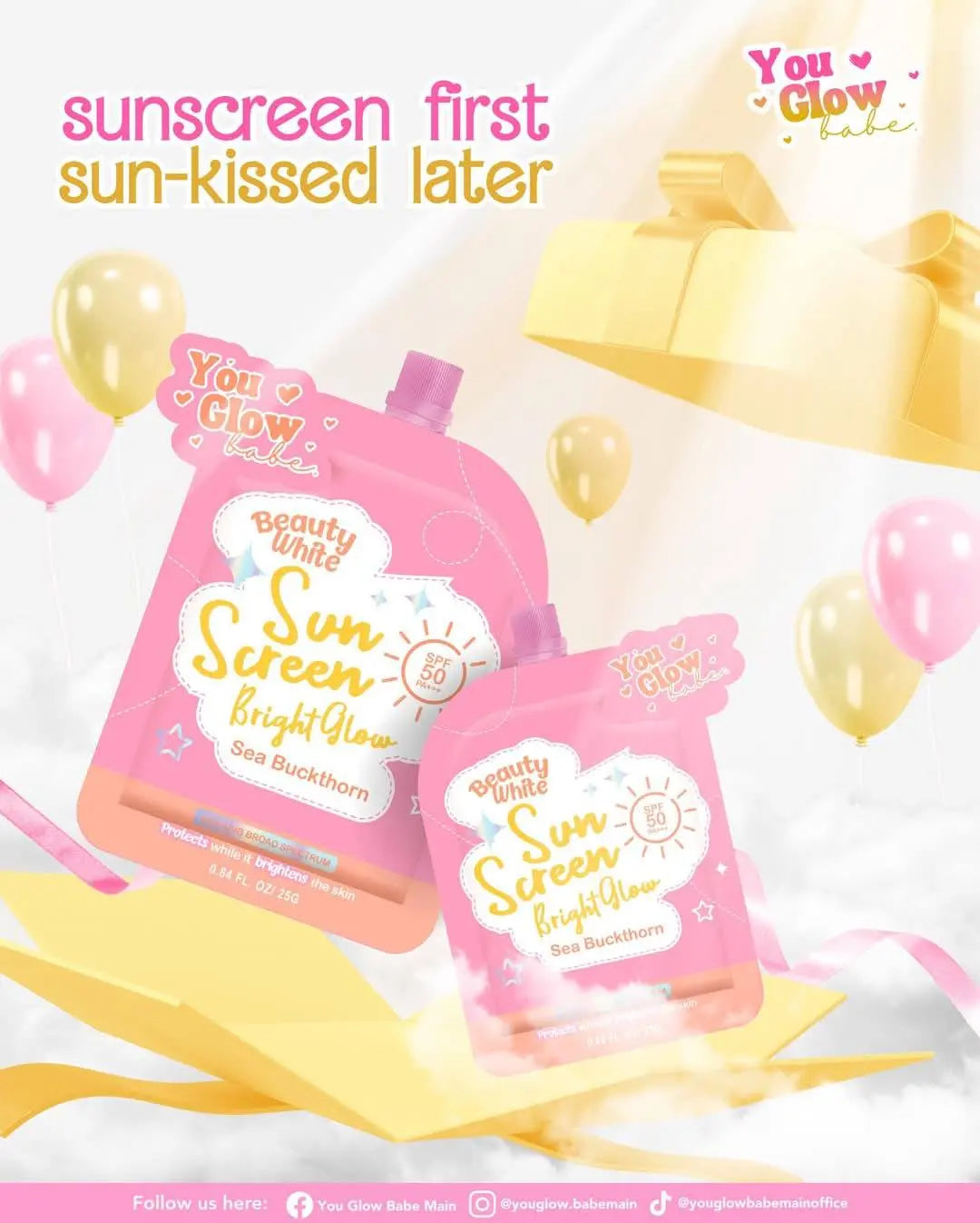 You Glow Babe Sun Screen Bright Glow (Twin Pack)