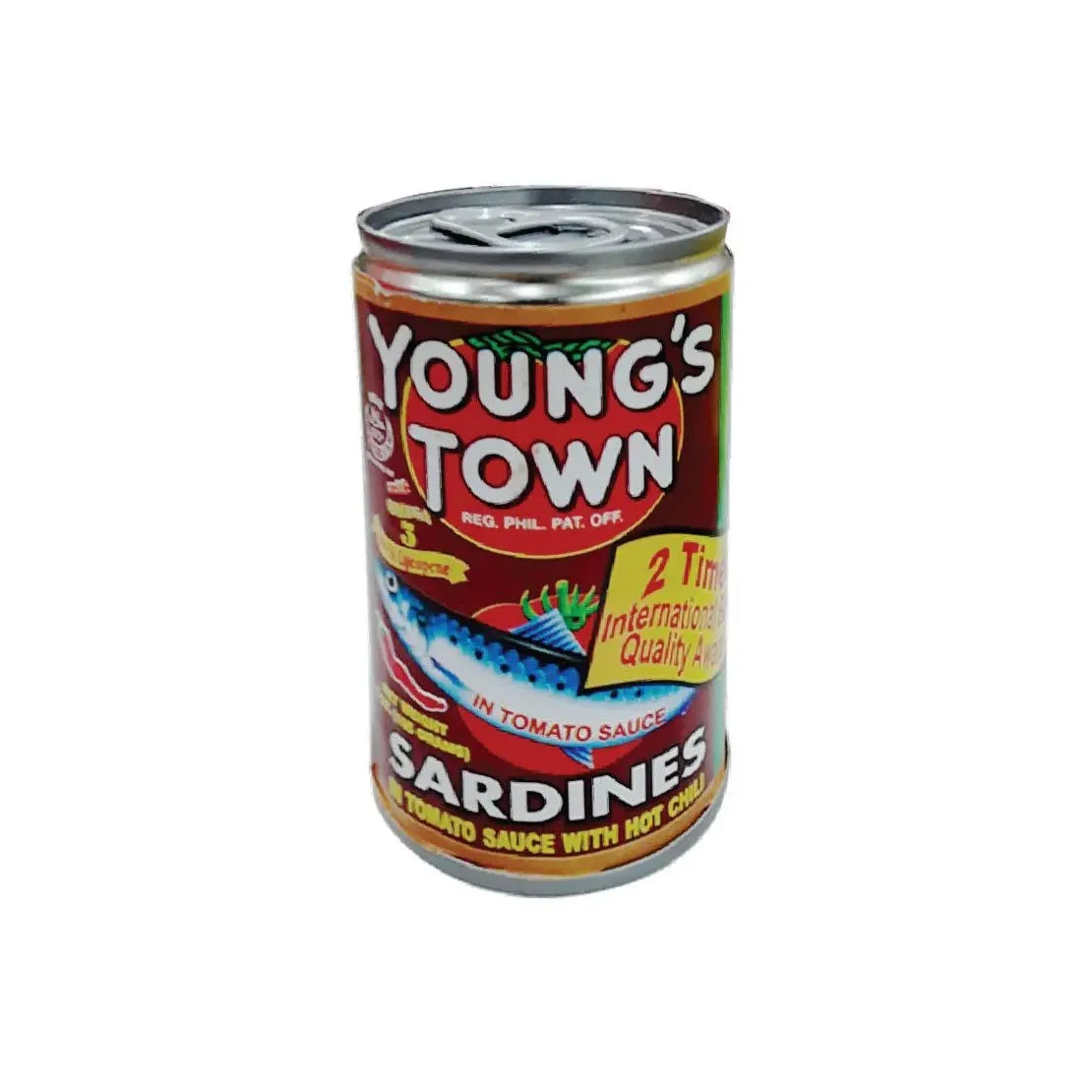Young's Town Sardines in Tomato Sauce with Hot Chili 155g - Golden Buffalo Grocery Store