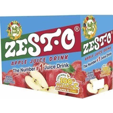 Zest O Apple Juice Box (10 pouches) - Golden Buffalo Grocery Store