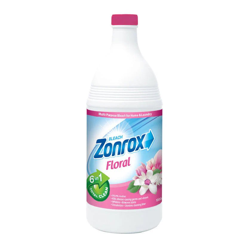 Zonrox Bleach Floral Scent 1L - Golden Buffalo Grocery Store